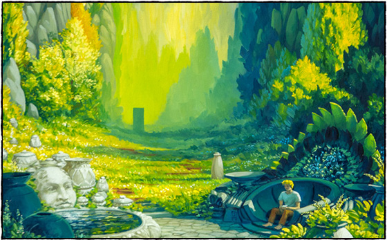 Zahrada III. Olej na plátně. 80 x 80 cm. - 2014