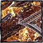 Vizualizace fraktálu. Software: Mandelbulber