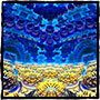 Vizualizace fraktálu. Software: Mandelbulber